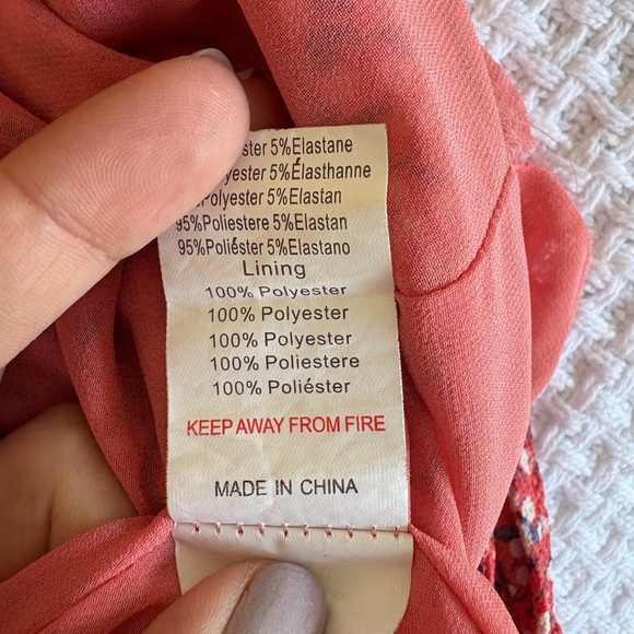 Pink and White Ruffled Mini Sundress - Picture 5 of 6